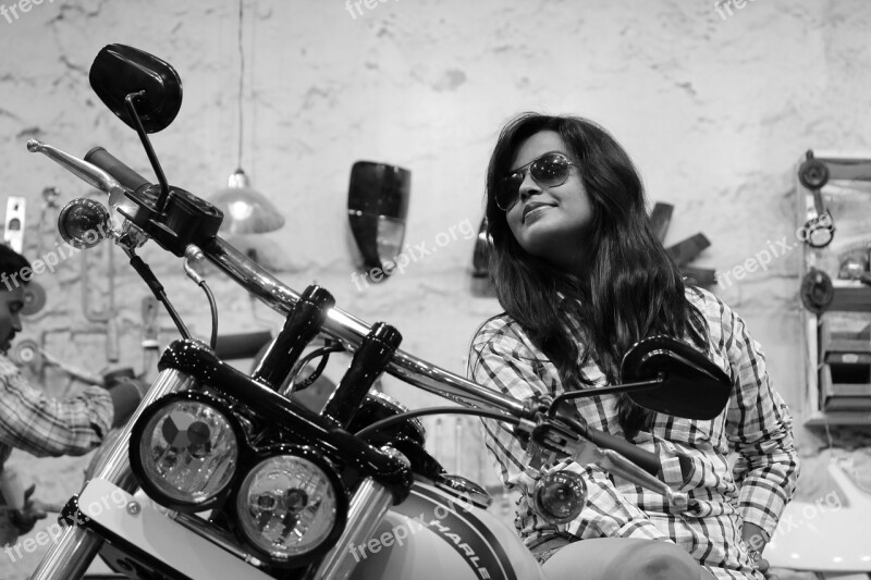 Hot Model Harley Davidson Indian Model Indian Female Model Free Photos