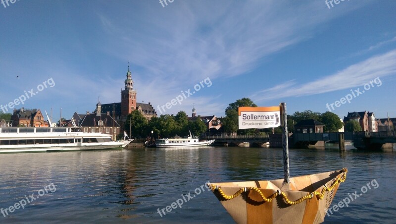 Port Paper Boat Summer East Frisia Free Photos