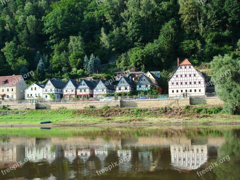 Seven Dwarfs Terraced House Elbe Free Photos