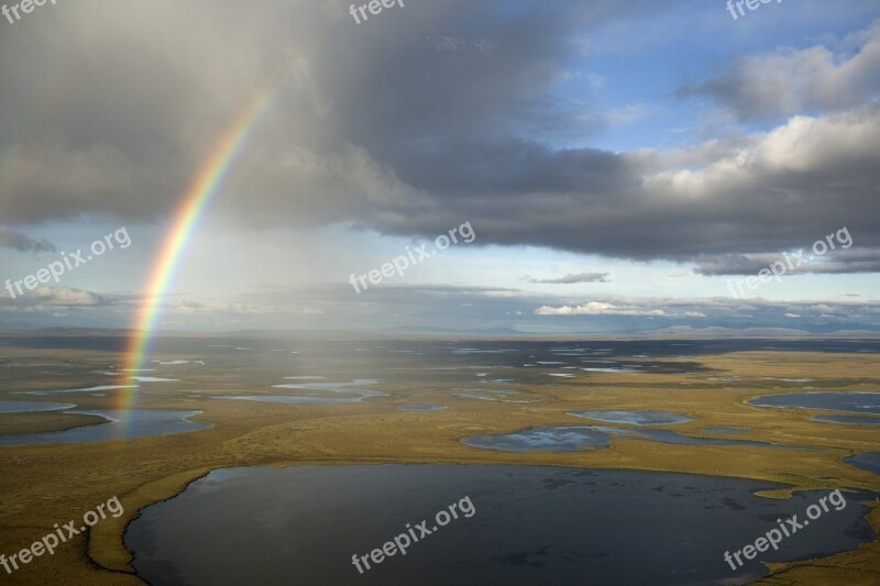 Rainbow Sky Colorful Outdoors Nature