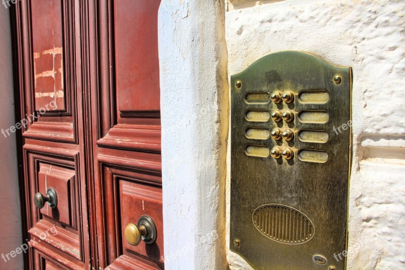 Door Bell Input Front Door House Entrance