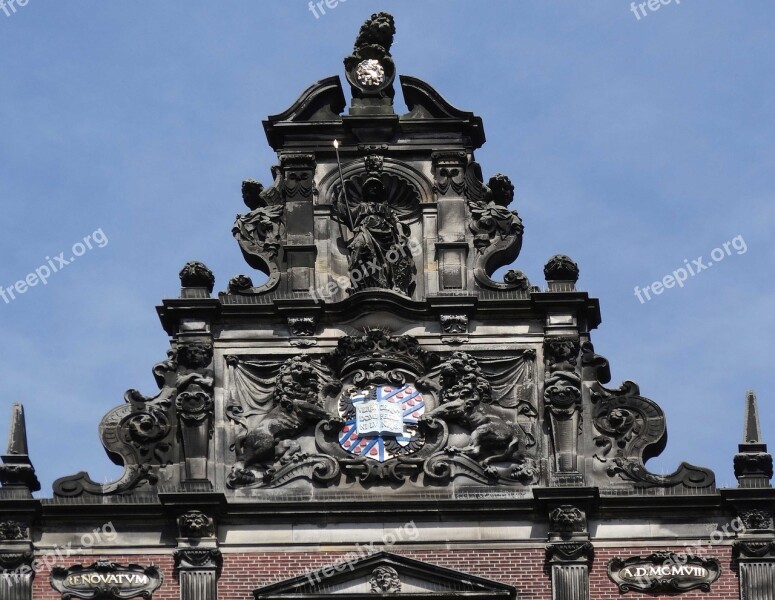 Academiegebouw Groningen Building Pediment Gable