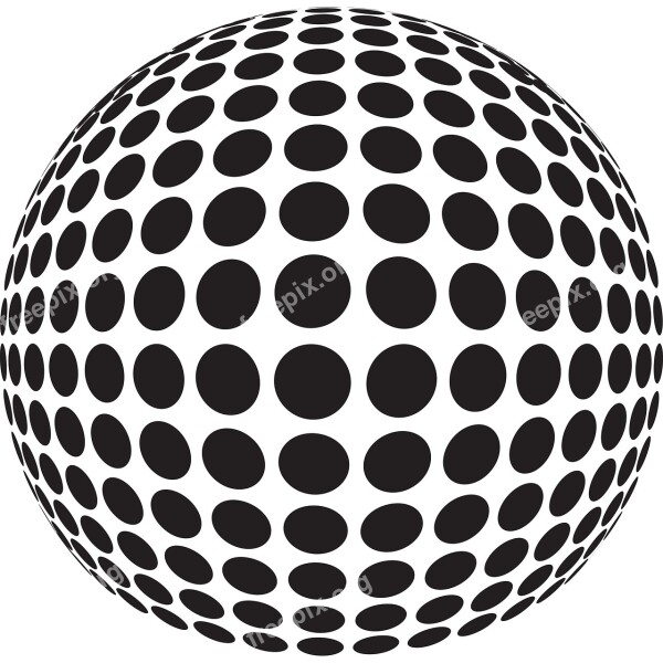 Abstract Dots Media Sphere Graphic