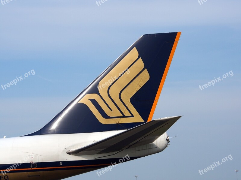 Boeing 747 Jumbo Jet Singapore Airlines Cargo Airplane