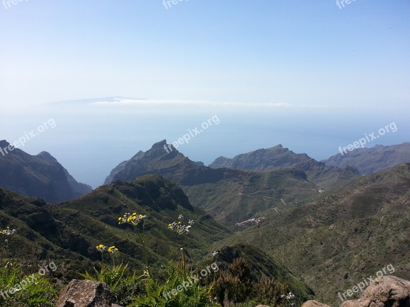 Mountains Tenerife Sea Canary Islands Free Photos