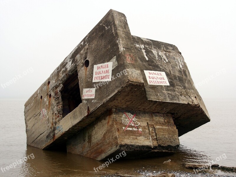 Casemate Pillbox Defense Fortification Concrete