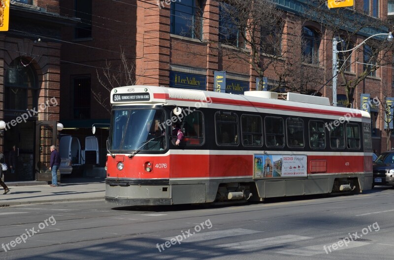 Streetcar King Street Portland Tramway Public Transport