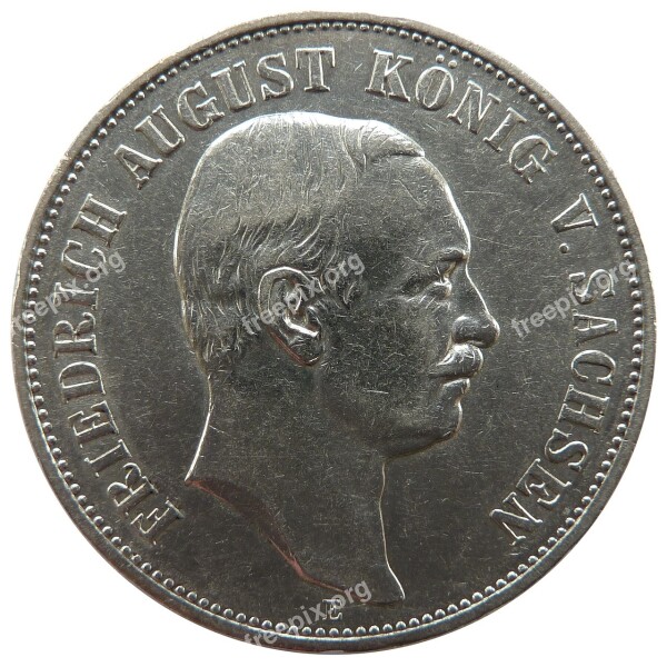 Mark Saxony Friedrich August Coin Money