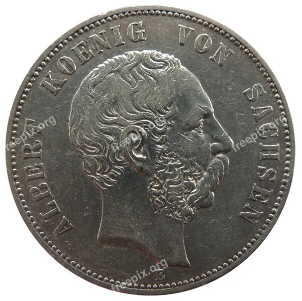 Mark Saxony Albert Coin Money