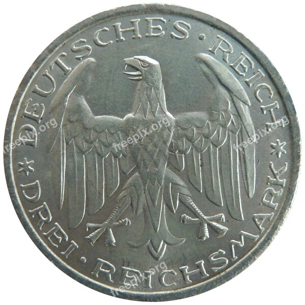 Coin Money Commemorative Weimar Republic Reichsmark