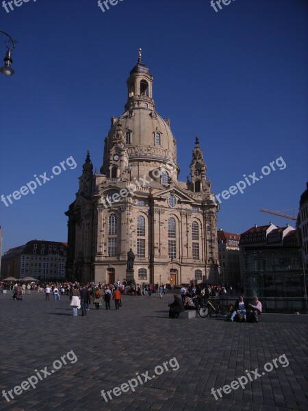 Dresden Frauenkirche Architecture Church Historic Center