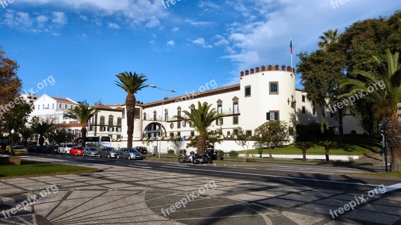 Madeira Building Architecture Funchal Sky