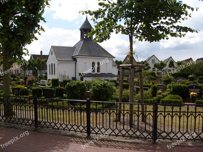 Schleswig Holm Church Cemetery Fishing Village