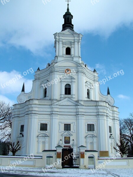 Poland Kodeń Church White White Church