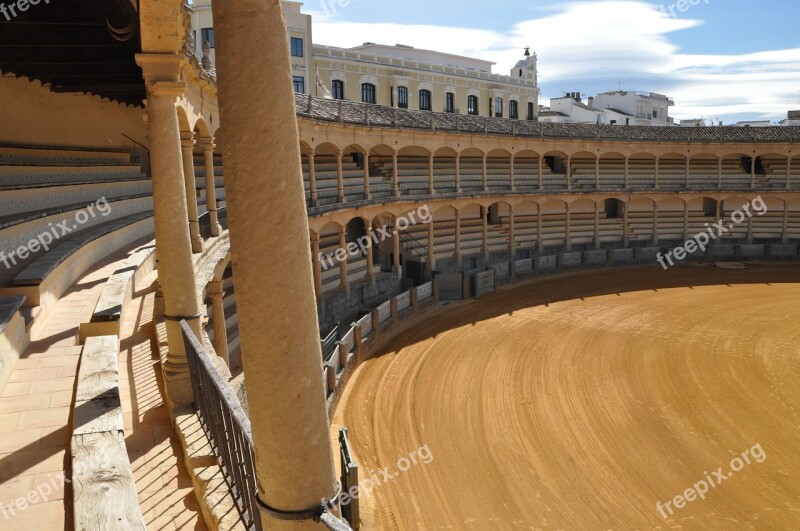 Arena Bullfight Spain Roundabout Free Photos