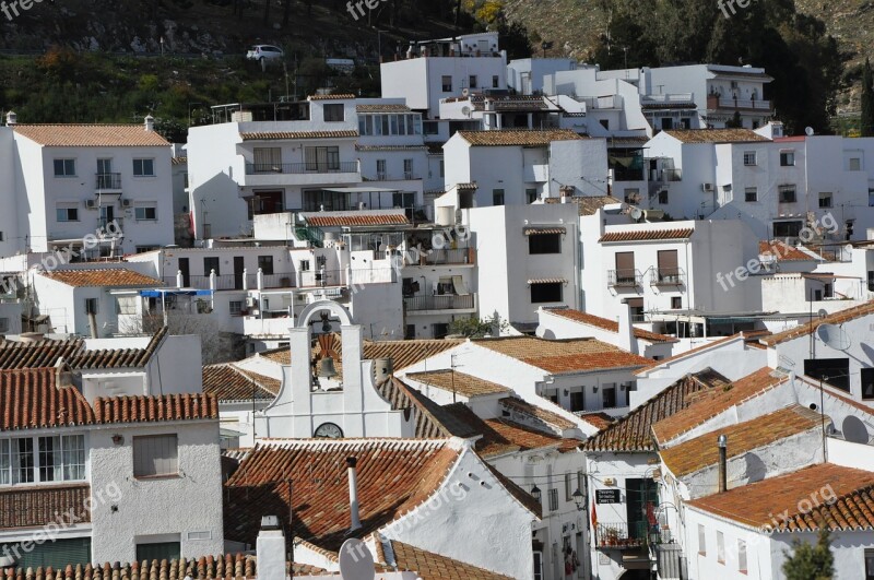 Houses White Houses Architecture Town Spain