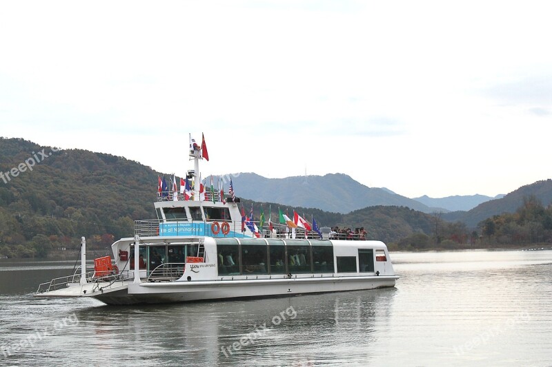 River Ferry Boat Transport River Waterway