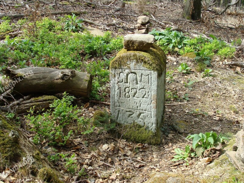 Schafkopf Palatine Forest Boundary Stone Landmark Stone