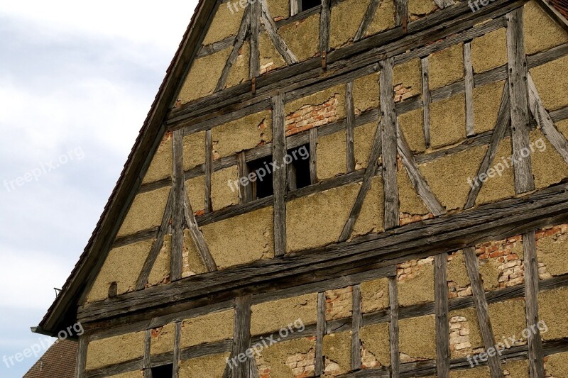 Monastery Heiligkreuztal Timber Framing House Building Gable