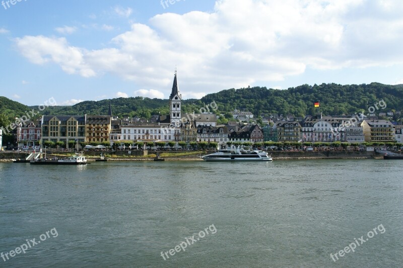 Boppard Rhine Germany Town Water