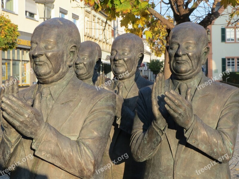 Claque Schwetzingen Sculpture Memorial Figures