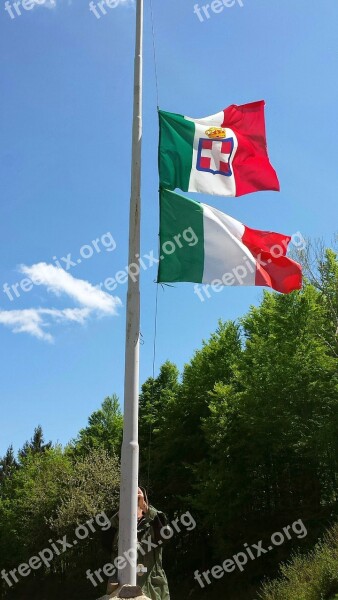 Mountain Tricolor Italy Flag Free Photos