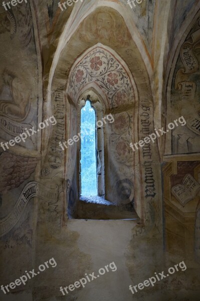 Church Window Catholic Medieval Mural