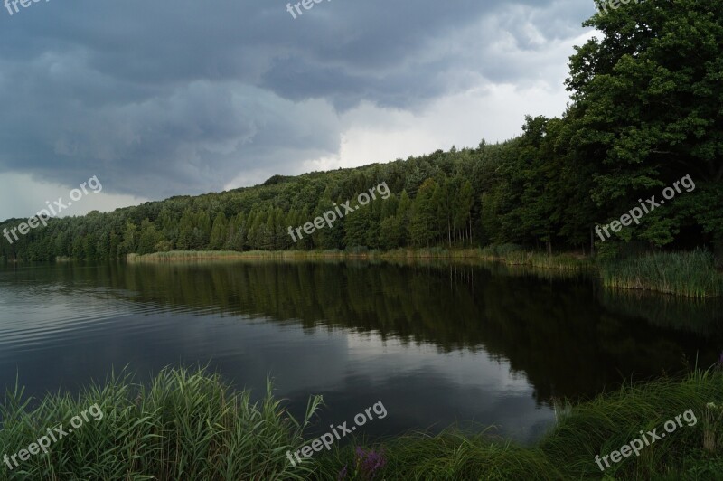 Lake Lakeside Waterfront Nature Landscape