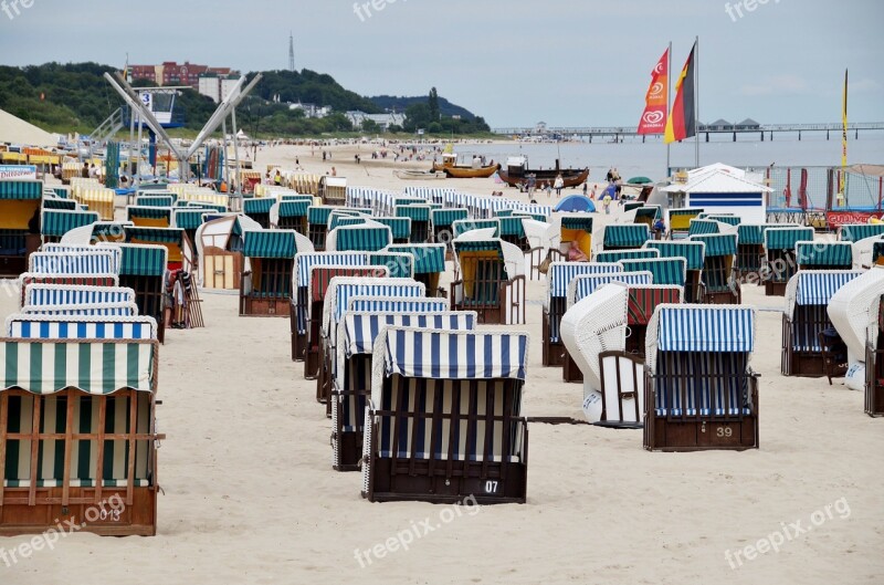 Beach Baskets Beach Sand The Baltic Sea Beach Basket