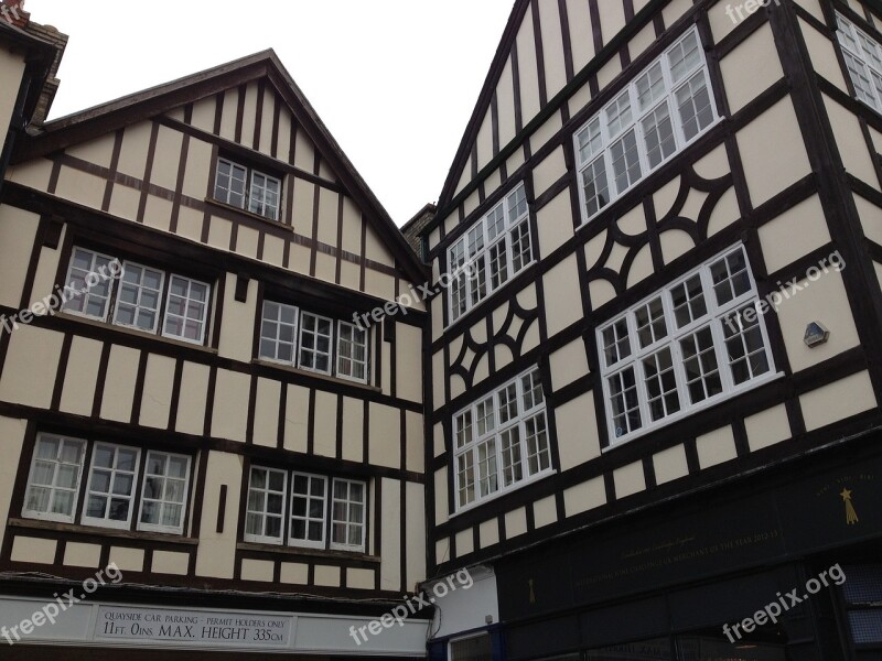 Cambridge Tudor Houses Architecture Free Photos