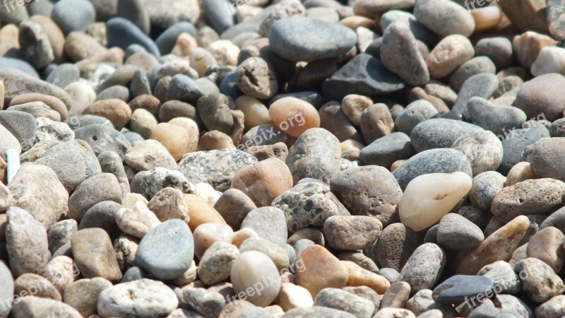 Stones Pebbles Sea Beach Summer