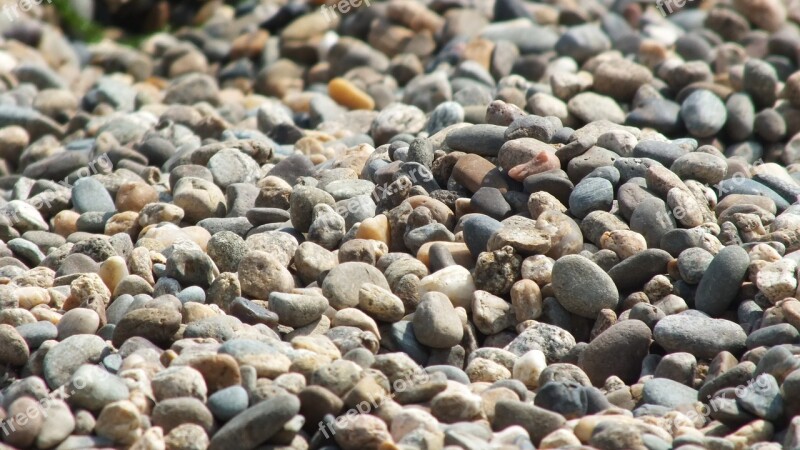 Stones Pebbles Sea Beach Summer