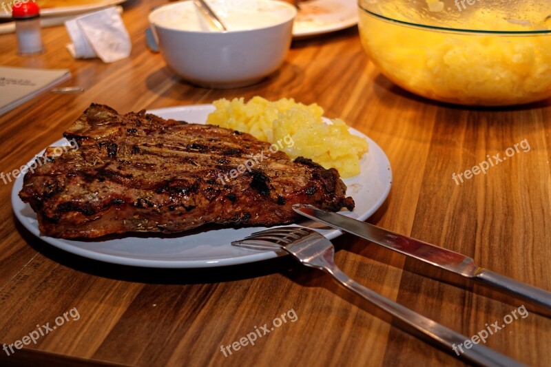 T-bone Steak Meat Grill T-bone Steak