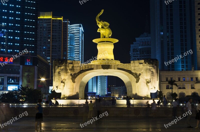 Nanning Square Urban Landscape Free Photos