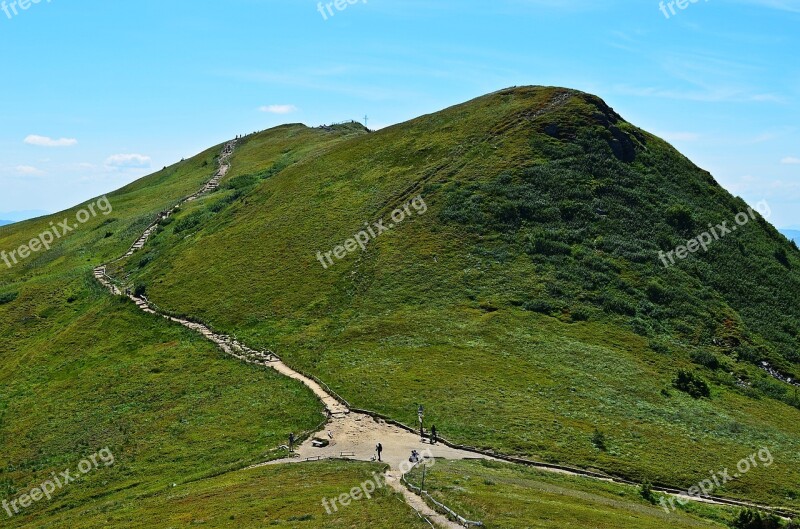 Mountains Landscape View Panorama Bieszczady