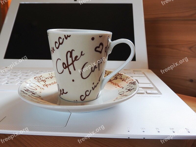 Coffee Break Coffee Cup Saucer Notebook Cup