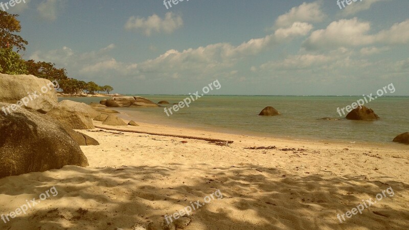 Sand Beach Clouds Sky Sea