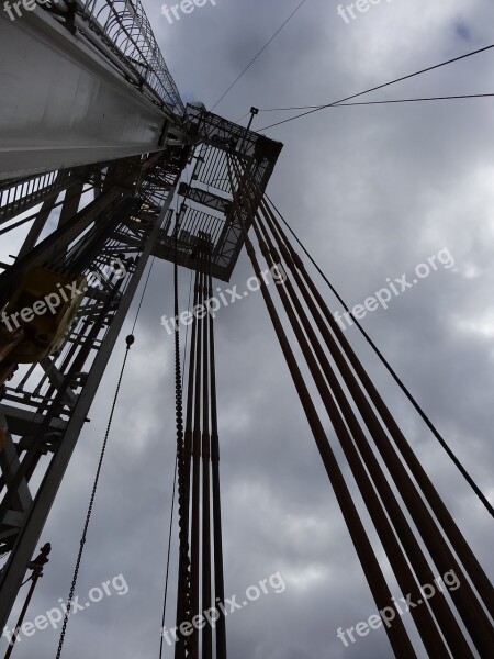 Drilling Rig The Drill String Shale Gas Free Photos