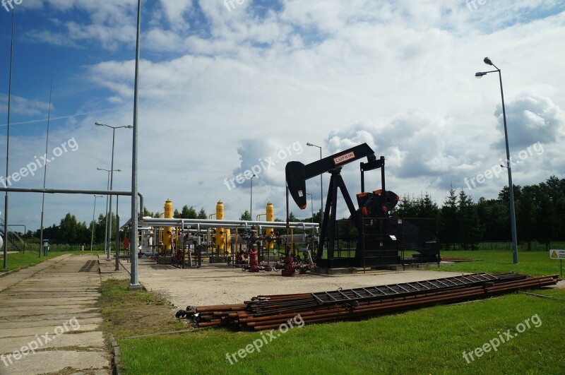 Crude Oil Mine Pumpjack Natural Gas Free Photos