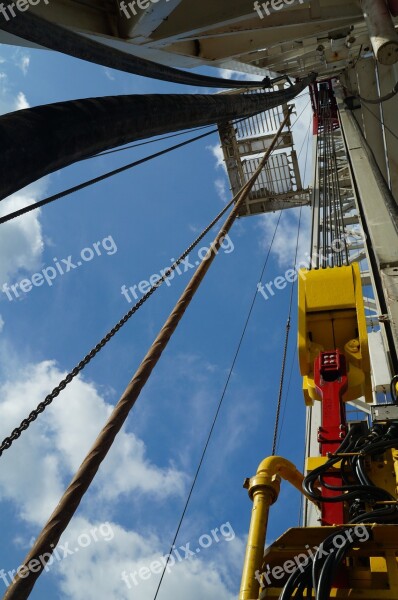 Gas Oil Rig Drilling Rig Free Photos