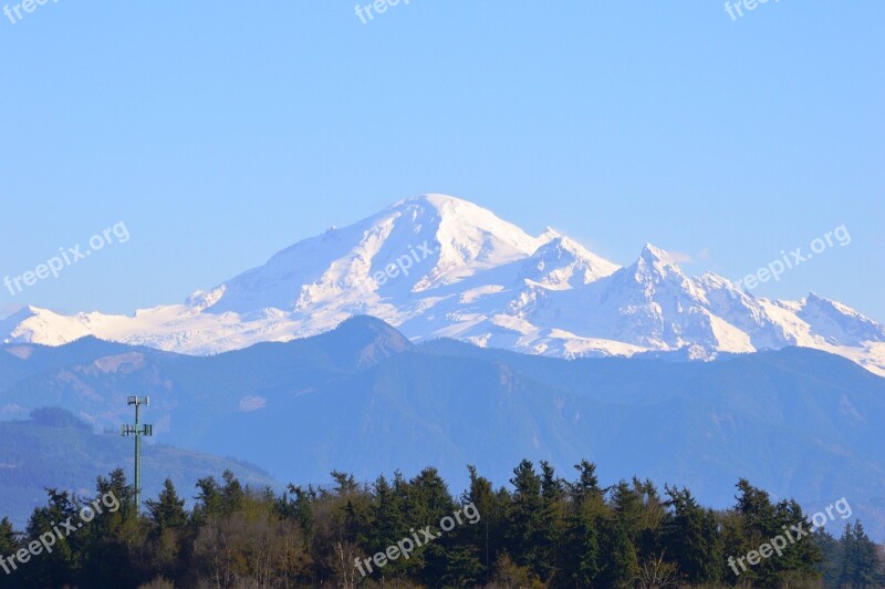 Mt Baker Mountain Whatcom County Washington Cascade