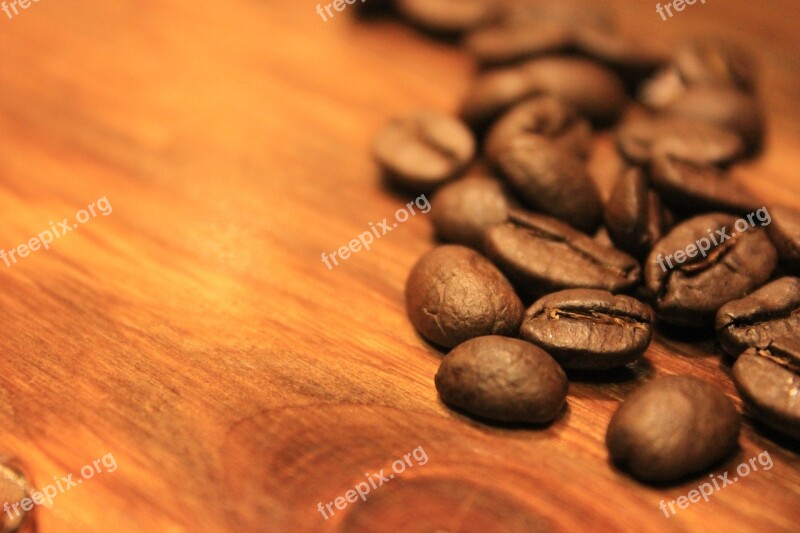 Wood Grain Coffee Beans Drinks Free Photos