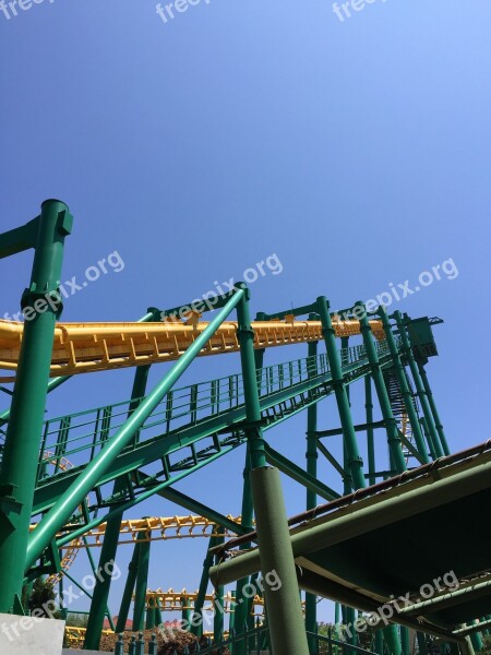 Discovery Kingdom Dalian Tianxuandilian The Roller Coaster Free Photos