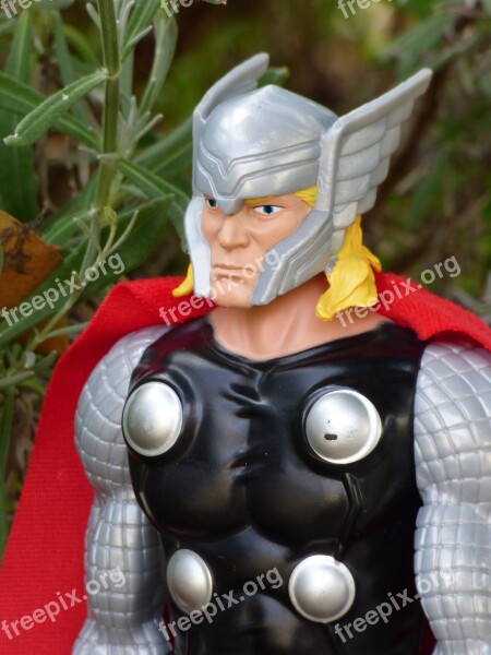 Thor God Super Hero Toy Plastic