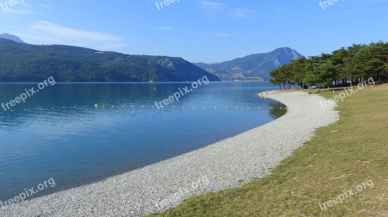 Landscape Nature Lake Mountain Summer