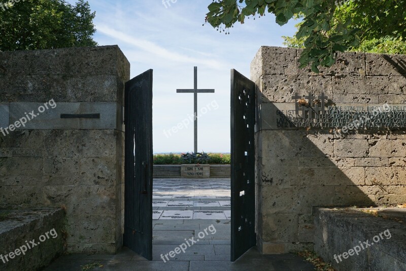 Cross Sky Religion Meersburg Cemetery