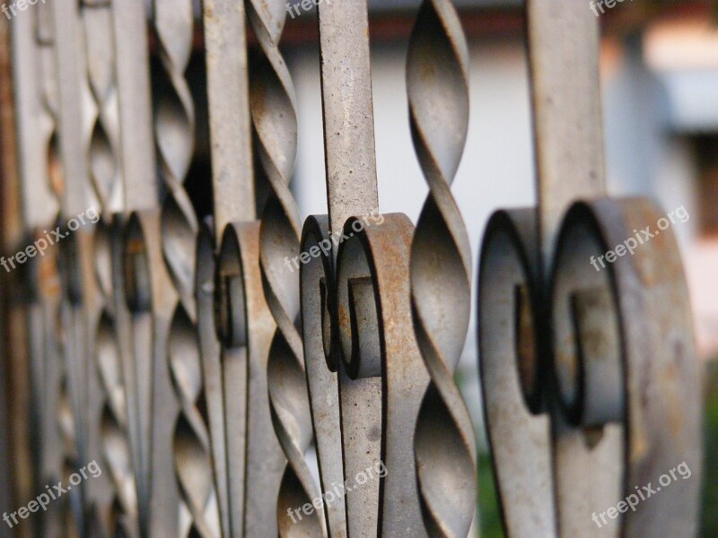 Fence Curved Steel Door Window Palisade