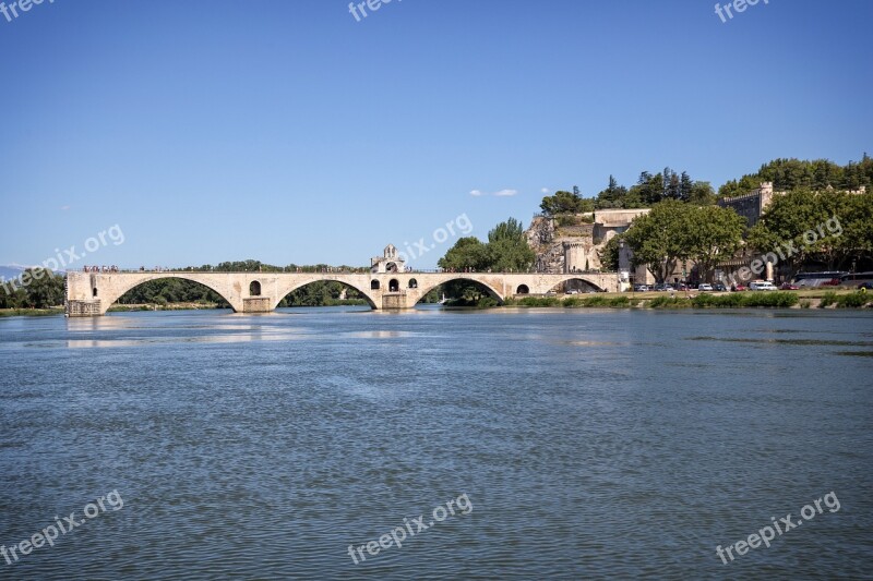 Bridge Of Avignon Vaucluse France Avignon Free Photos