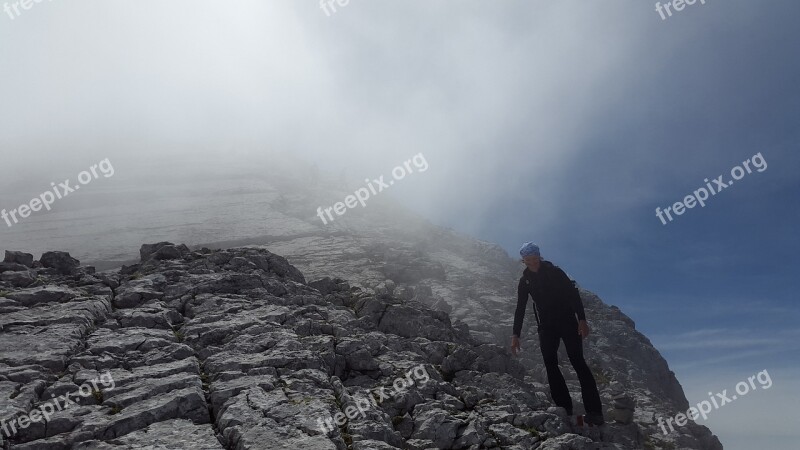 Watzmann Mountaineering Climb Hiking Wanderer