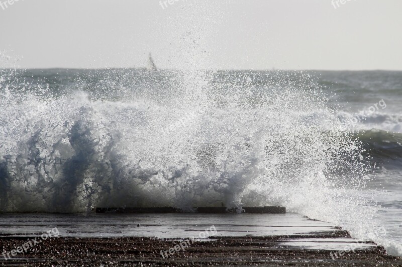 Sea Wave Swell Web Spray